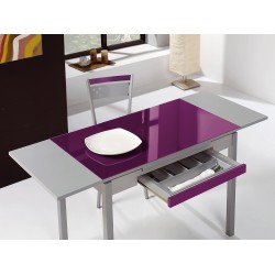 Mesa de cocina con alas extensibles