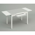 Mesa de cocina Blanca con alas extensibles