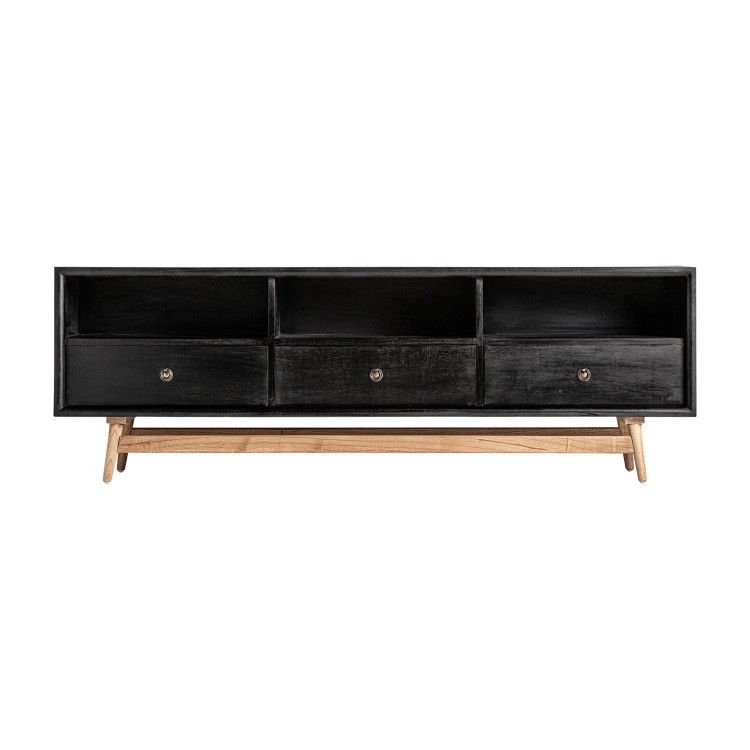 MUEBLE TV SKIEN Madera Lacada negra